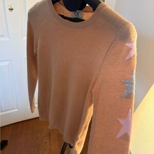 Qi Women's Brown Sweater with Star Details